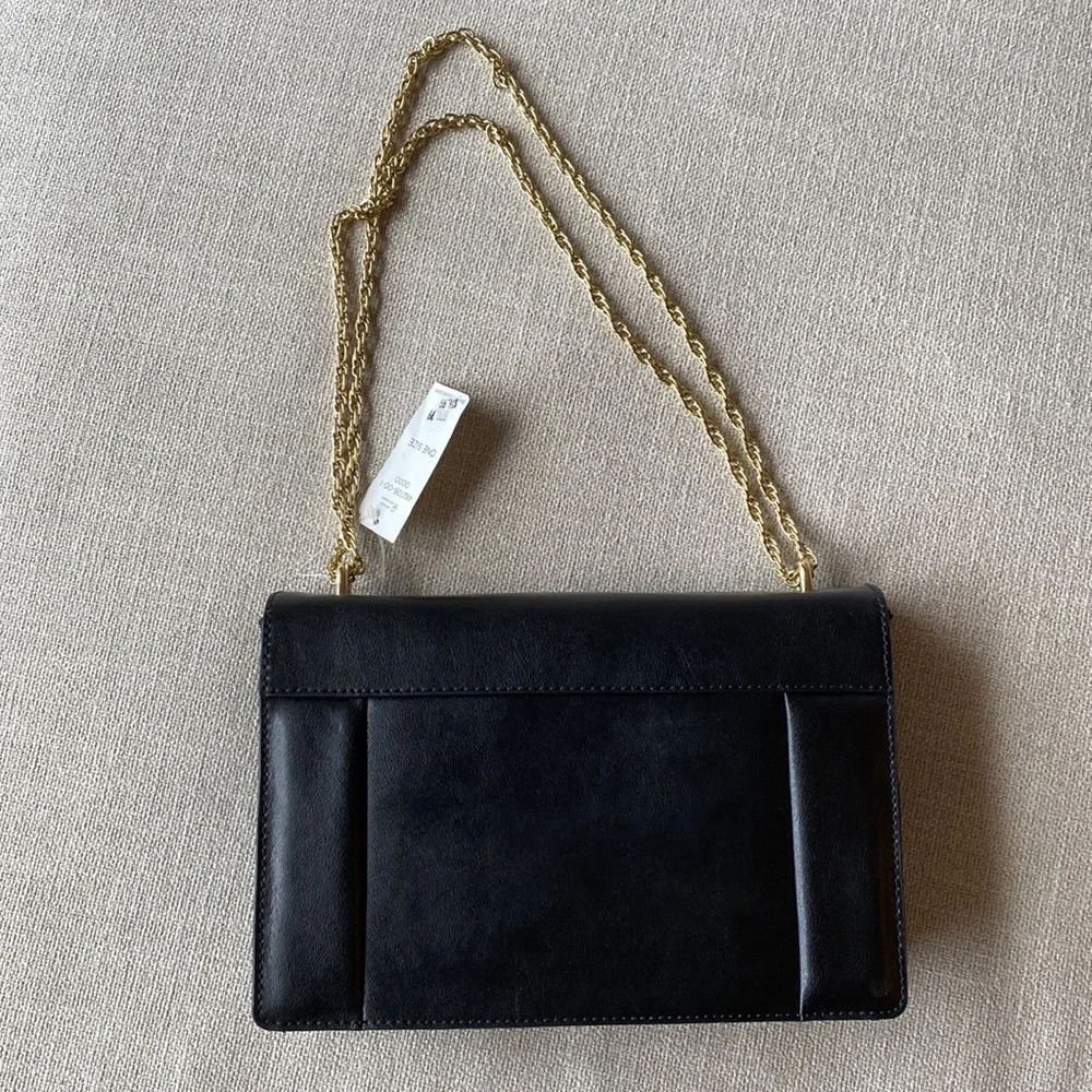 Banana Republic leather black handbag. New with tags - Picture 4 of 4